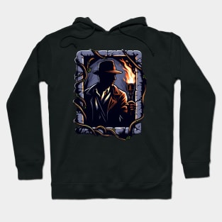 Epic Adventurer - Explorer with Torch in Hand - Adventure Hoodie